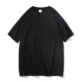 Men's T-Shirt Solid Cotton Crew Neck T-Shirt Oversized Casual Basic Short Sleeve Tee
